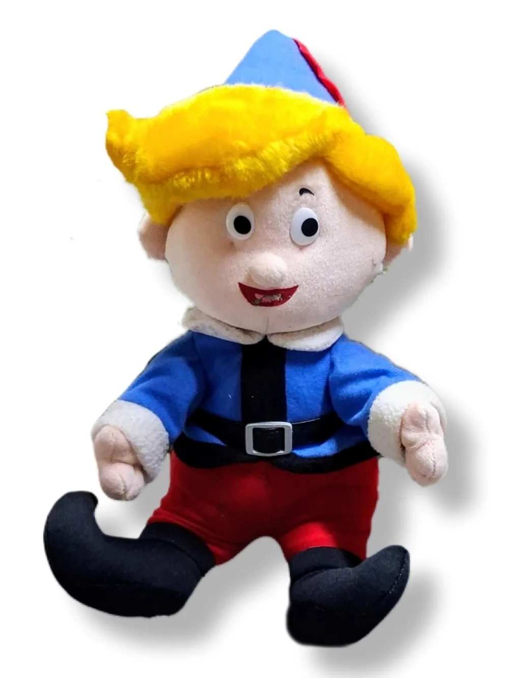 Hermey The Elf Plush - Blue Jacket, Red Pants, Yellow Hair